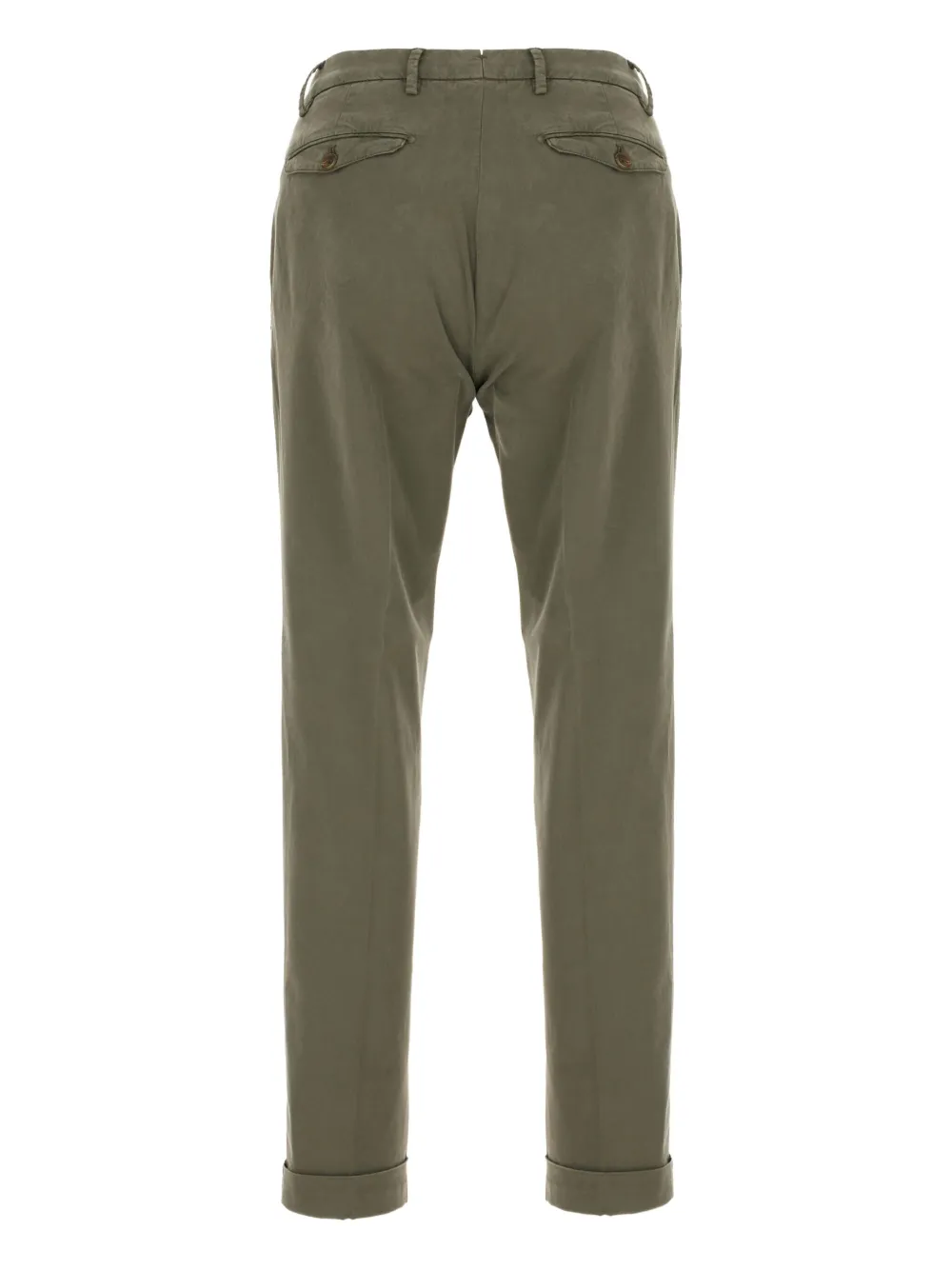 Briglia 1949 pleated cuffed trousers - Groen