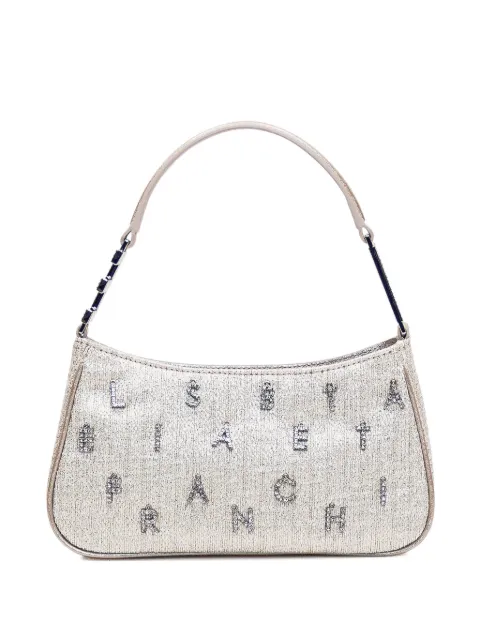 Elisabetta Franchi lurex-detail tweed shoulder bag 