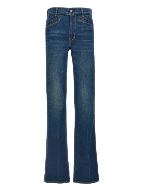 TOM FORD jean à patch logo - Bleu - TOM FORD - Modalova