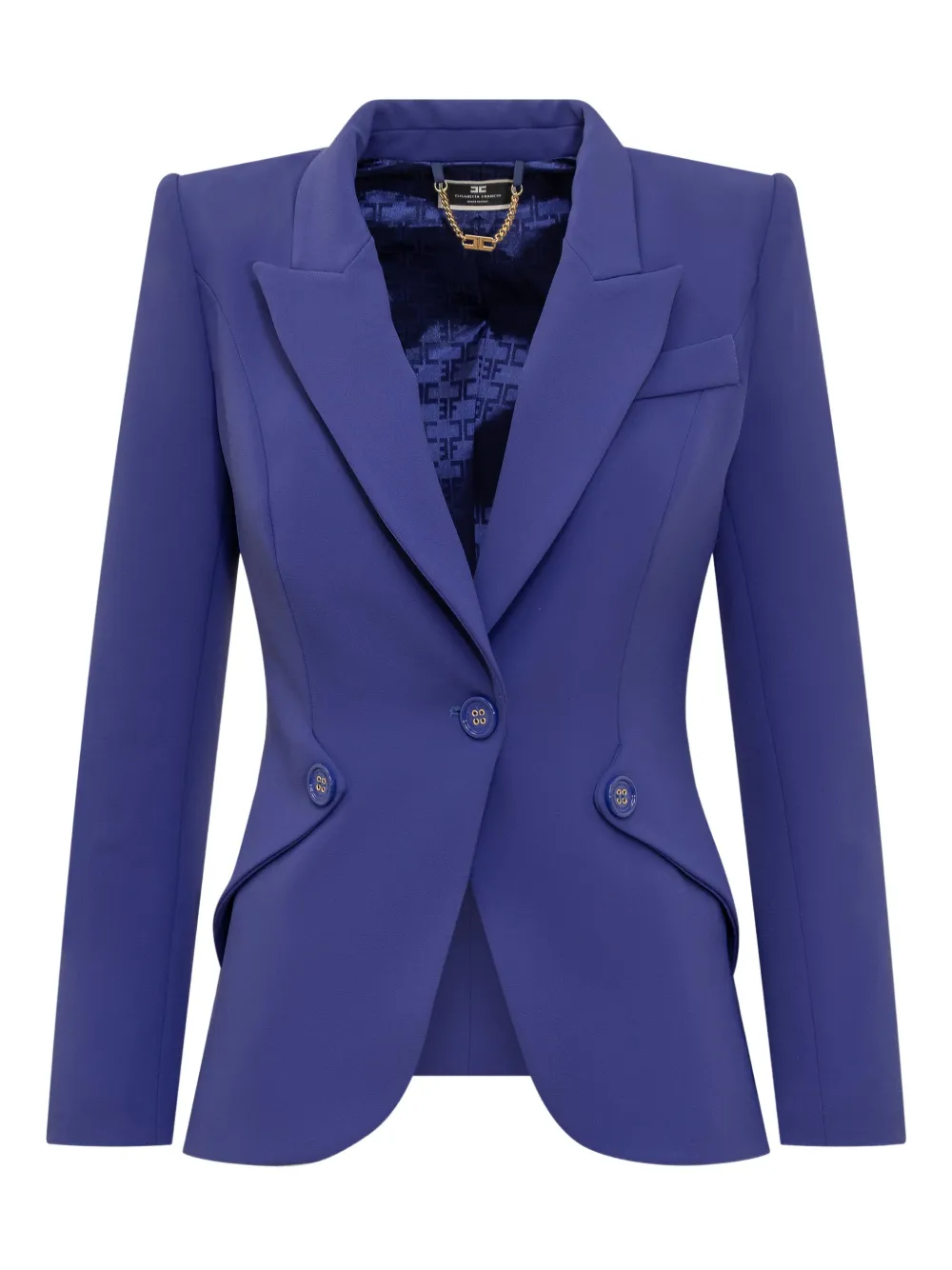 Elisabetta Franchi Crêpe blazer Blauw