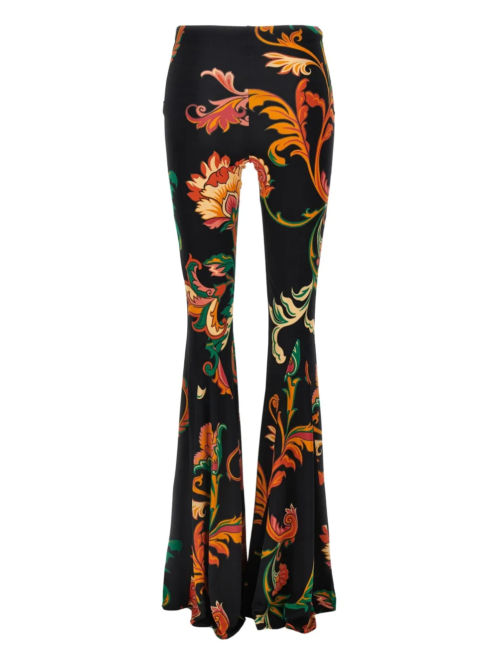 ETRO Broek met bloemenprint - Zwart