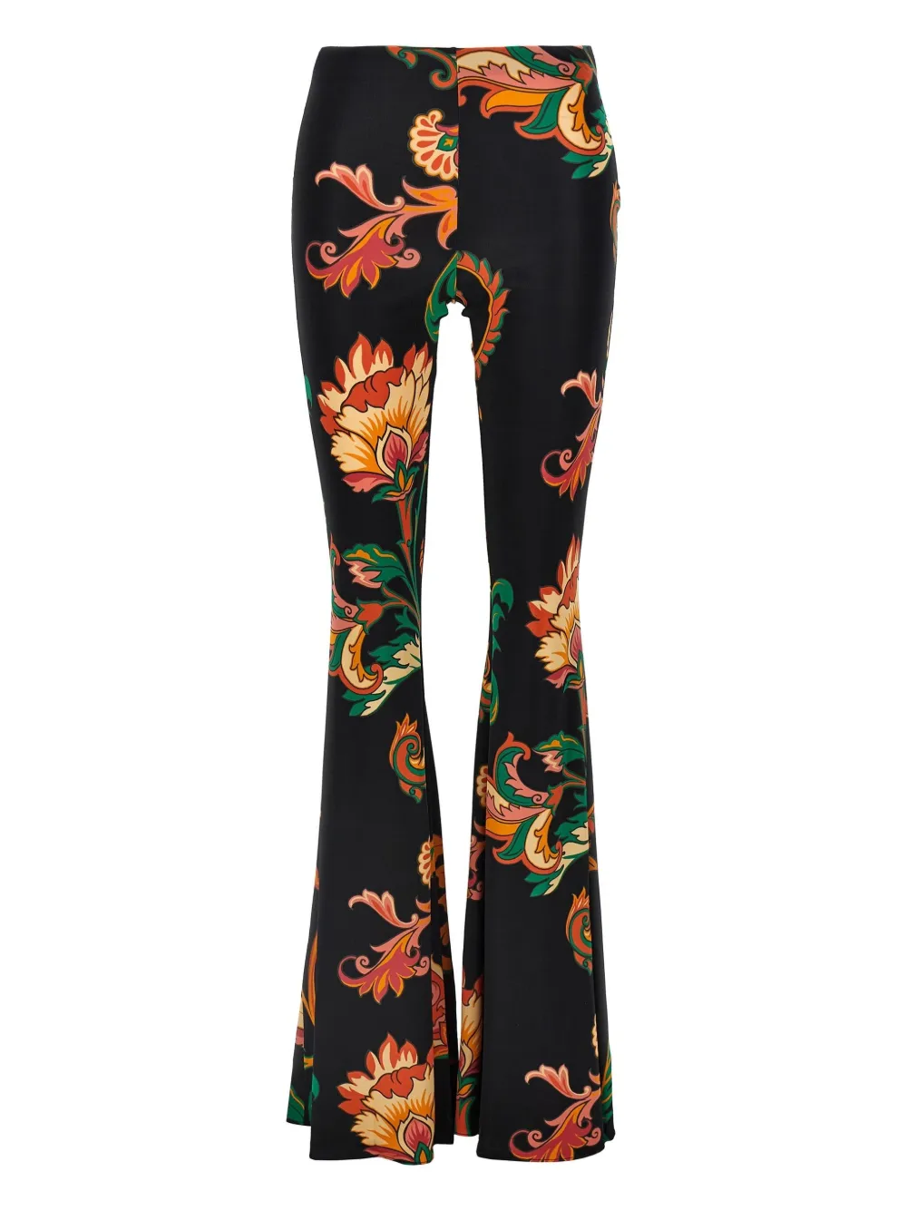 ETRO Broek met bloemenprint Zwart