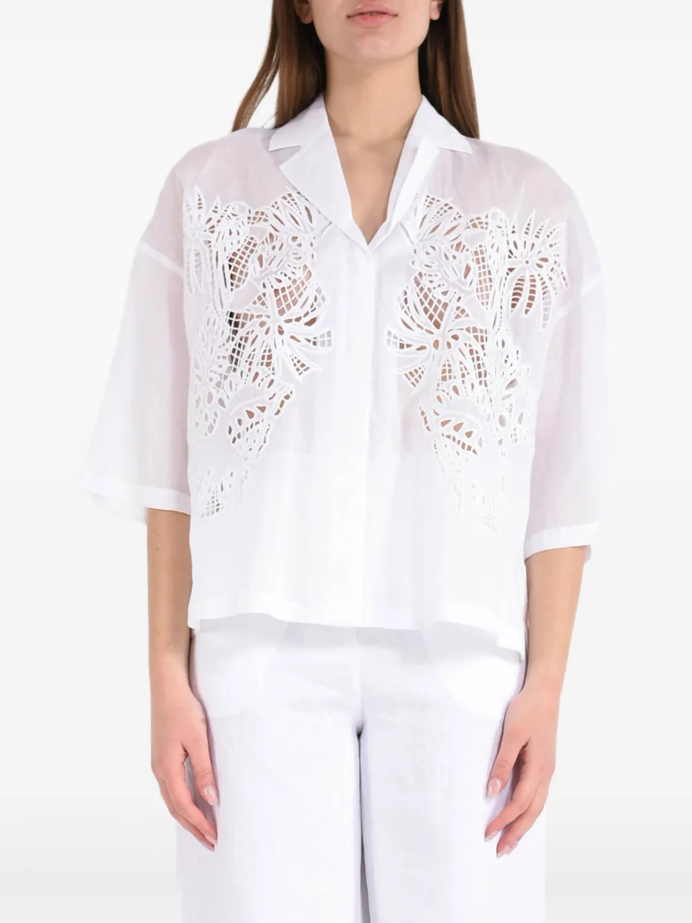 Max Mara Legno blouse | White | Image 1