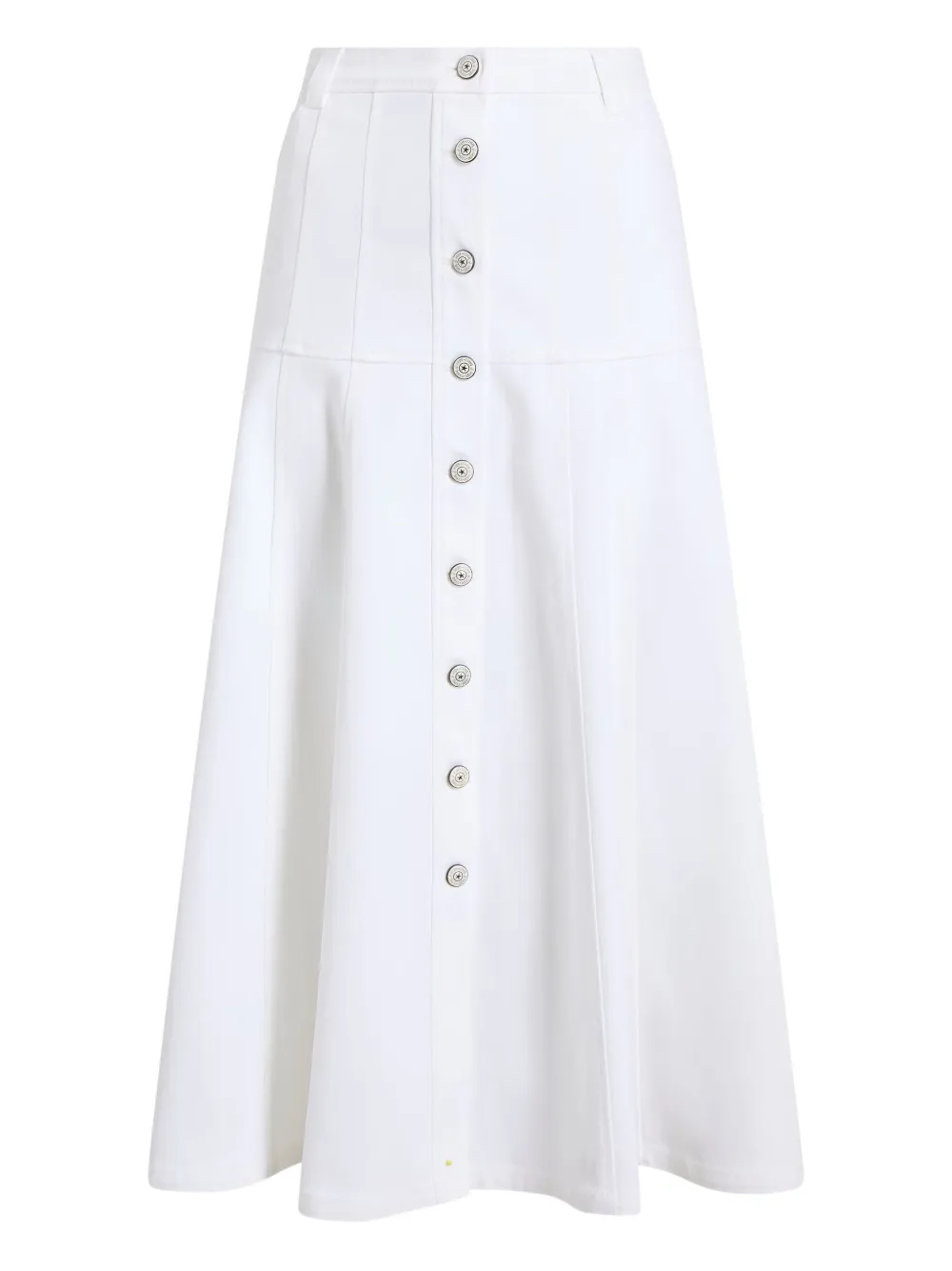 Cinq A Sept button-front pleated skirt | White | Image 1