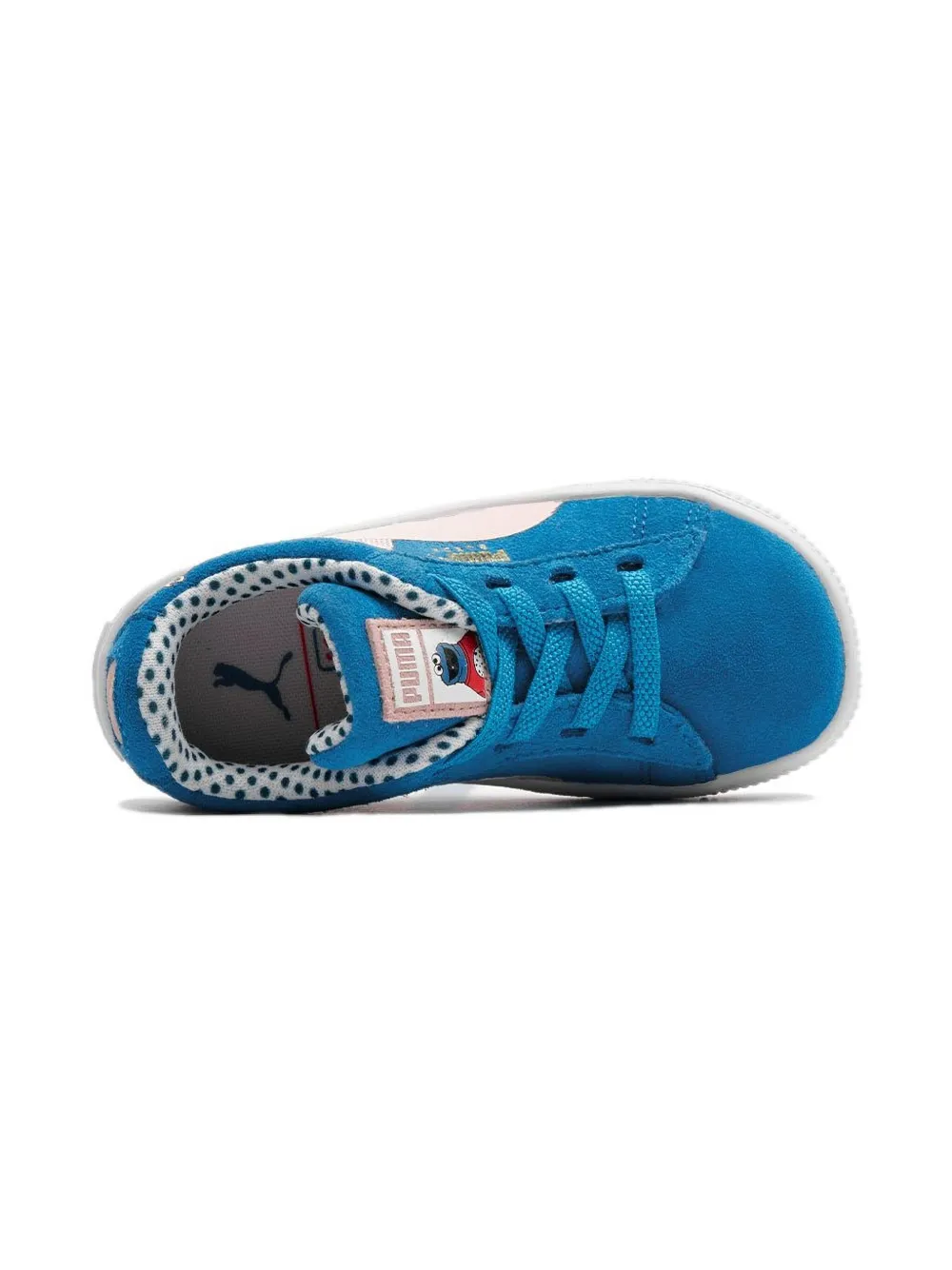Puma Kids suede-infused trainers - Zwart
