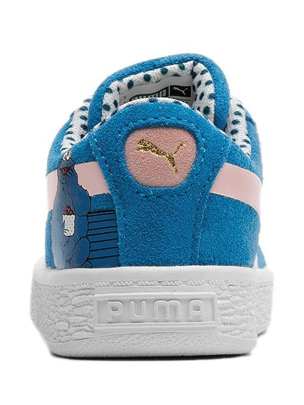 Puma Kids suede-infused trainers Black
