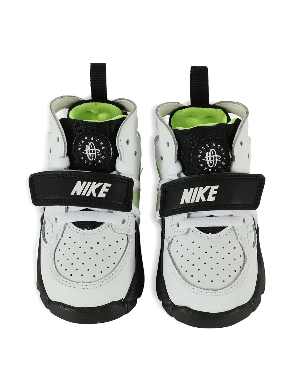 Nike Kids Huarache TD "White Black Laser Fuchsia Volt" sneakers