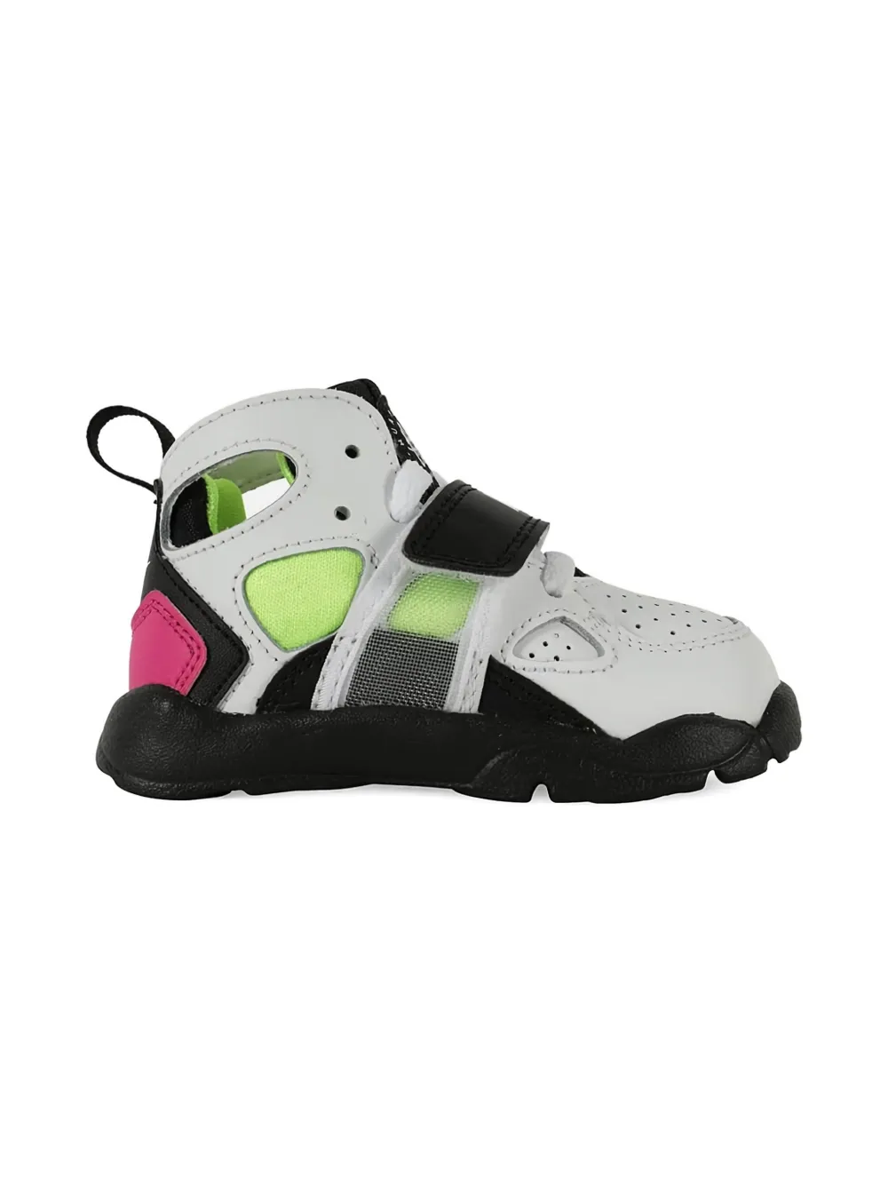 Nike Kids Huarache TD "White Black Laser Fuchsia Volt" sneakers