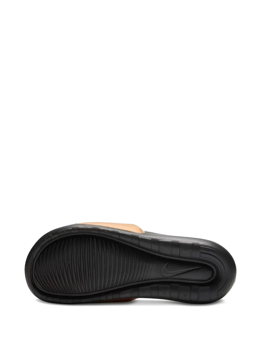 Nike Victori One "Black Black Metallic Cooper" slides Brown