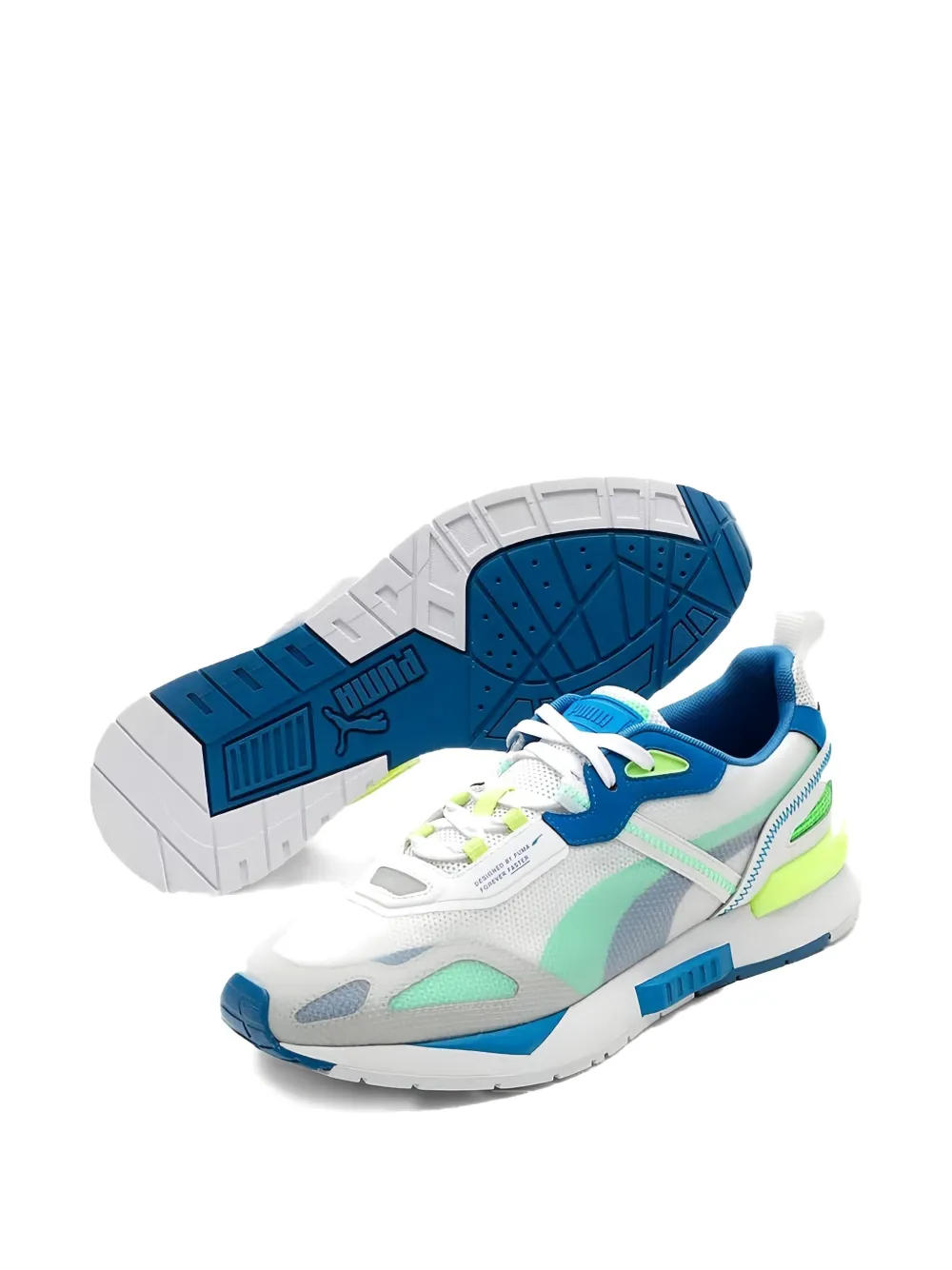 Puma Mirage Tech Paradise "blue/green/yellow" Sneakers In Multi