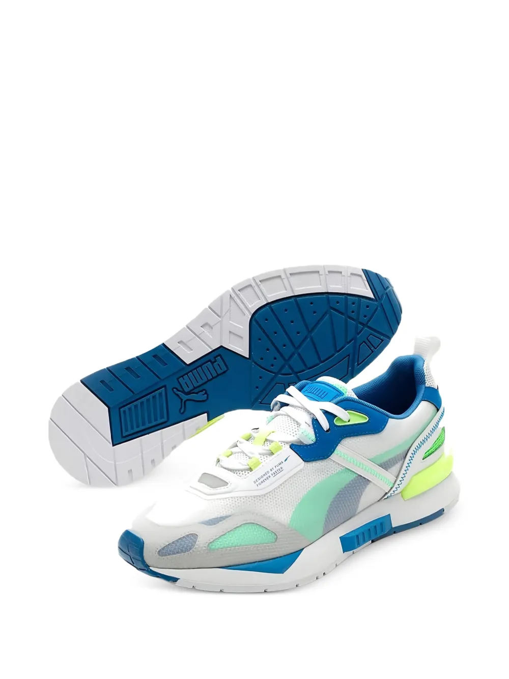 PUMA Mirage Tech Paradise "Blue/Green/Yellow" sneakers | Low-Tops | Image 2