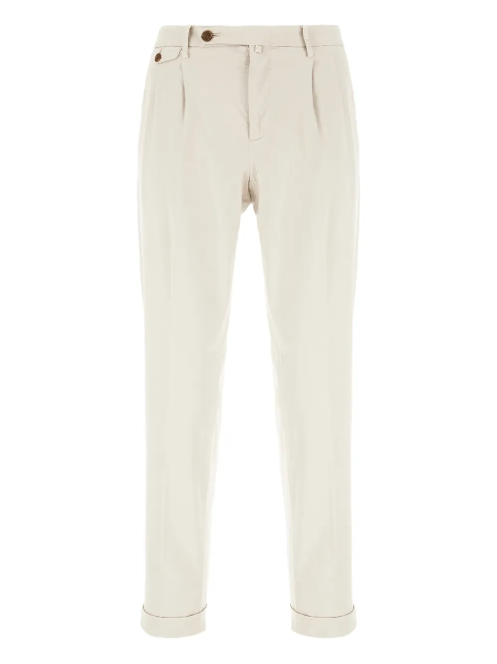 pleated cuffed trousers