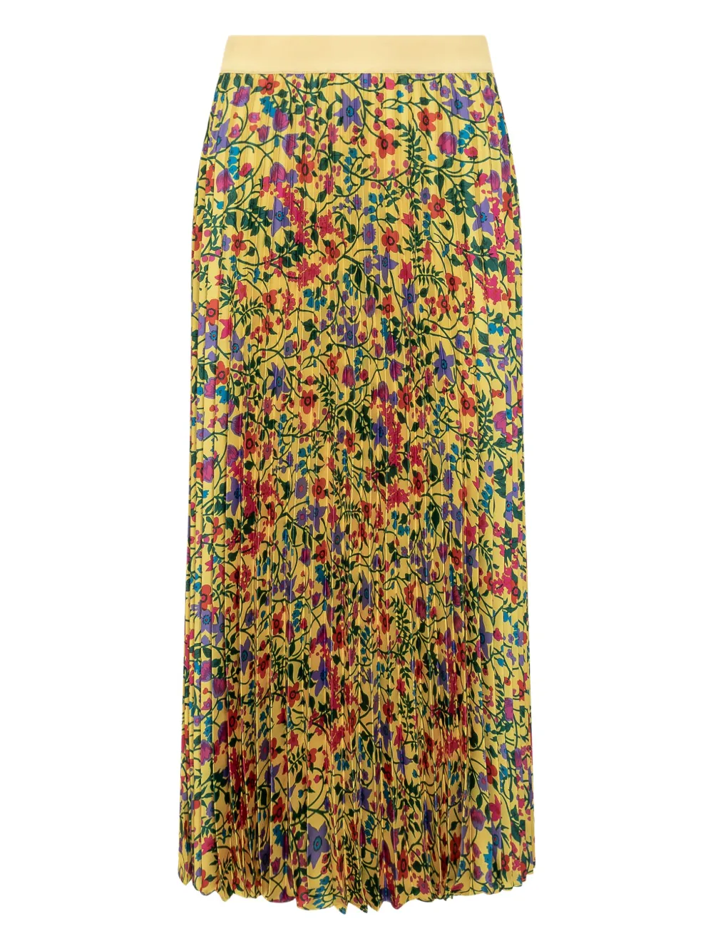 Max Mara Rok met bloemenprint Geel