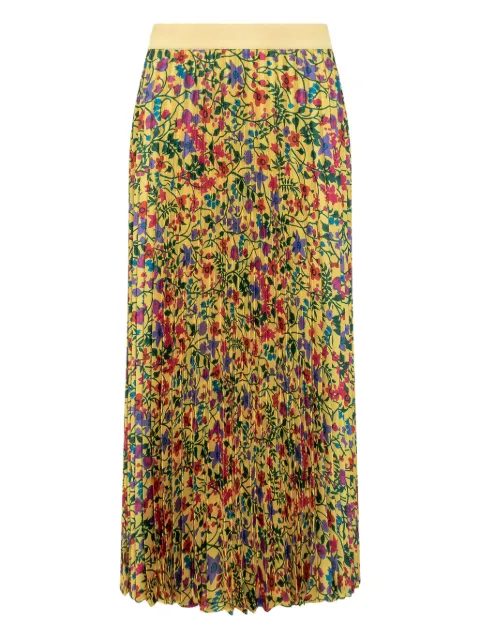 Max Mara Saia de seda com estampa floral