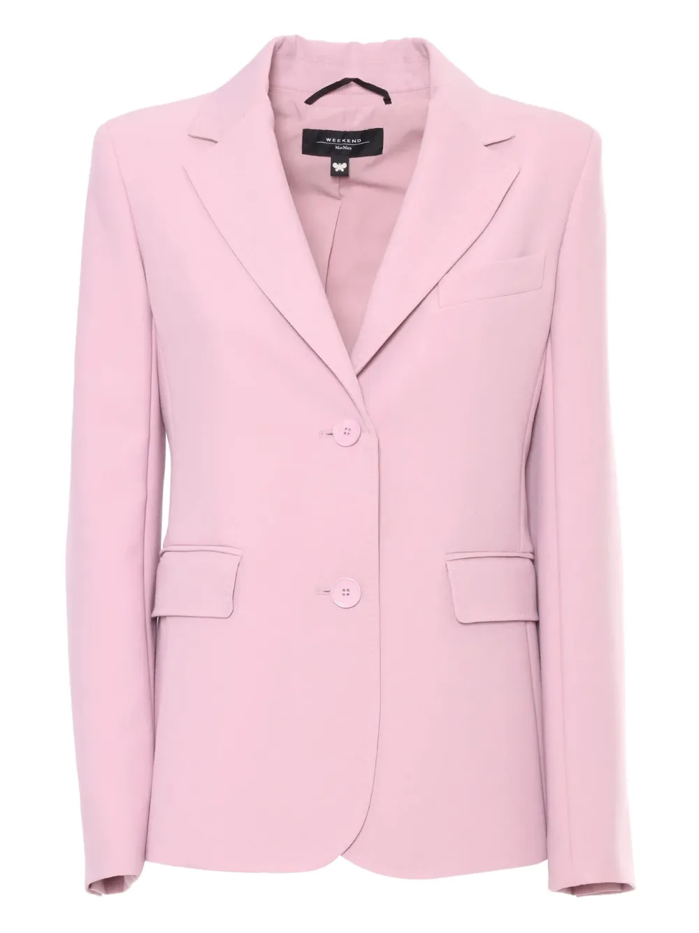 Max Mara Blazer met enkele rij knopen Roze