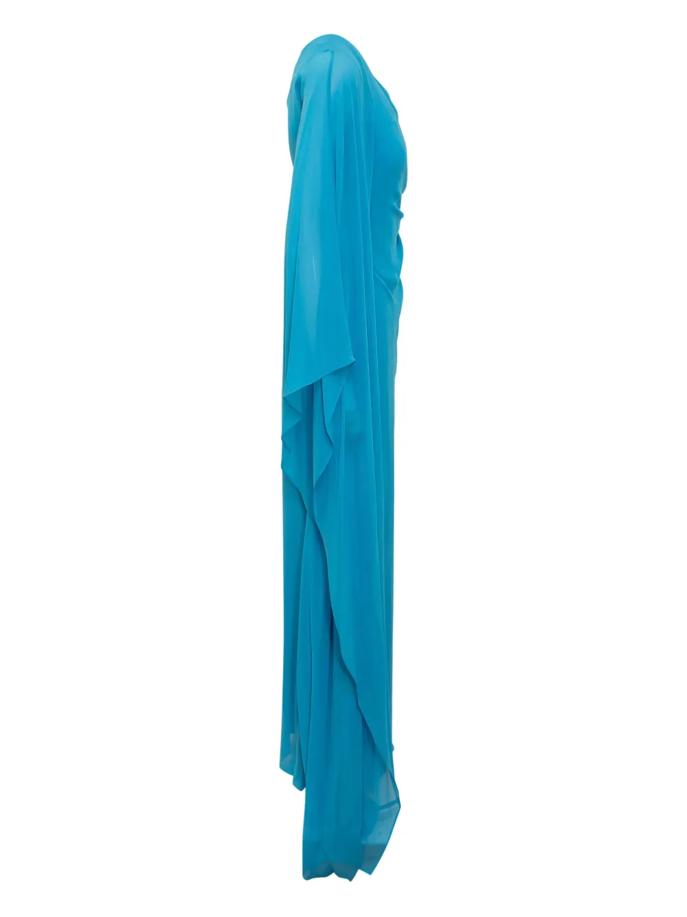Max Mara Gedrapeerde avondjurk Blauw