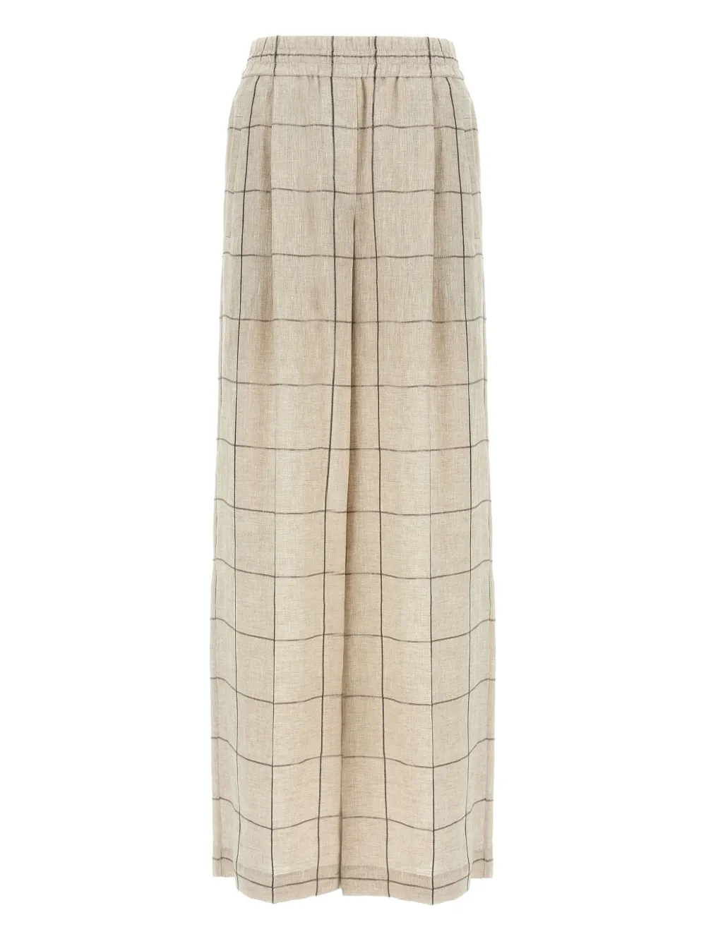 Brunello Cucinelli Linnen palazzo broek Beige