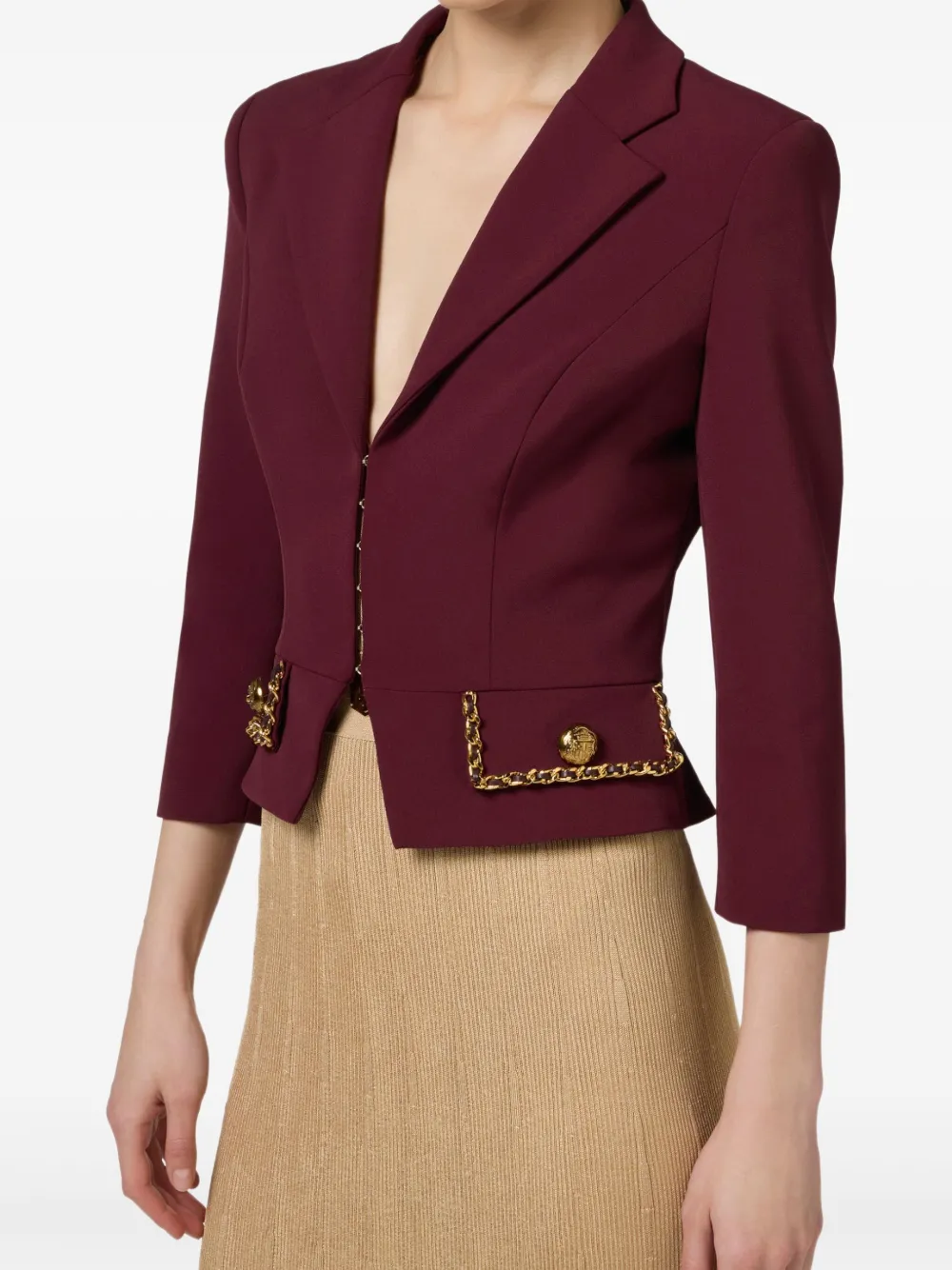 Elisabetta Franchi Riem met schakeldetail Rood