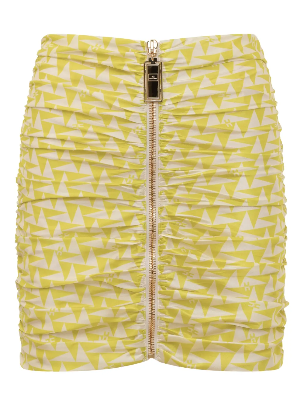 Elisabetta Franchi falda midi con motivo geométrico | amarillo | Image 1