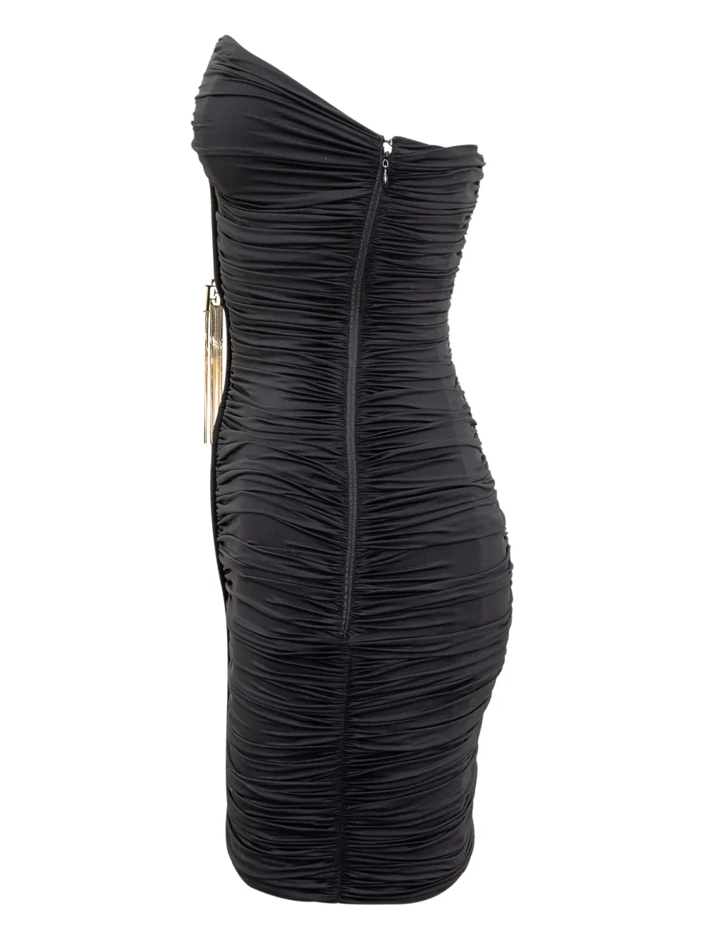 Elisabetta Franchi Gedrapeerde mini-jurk Zwart