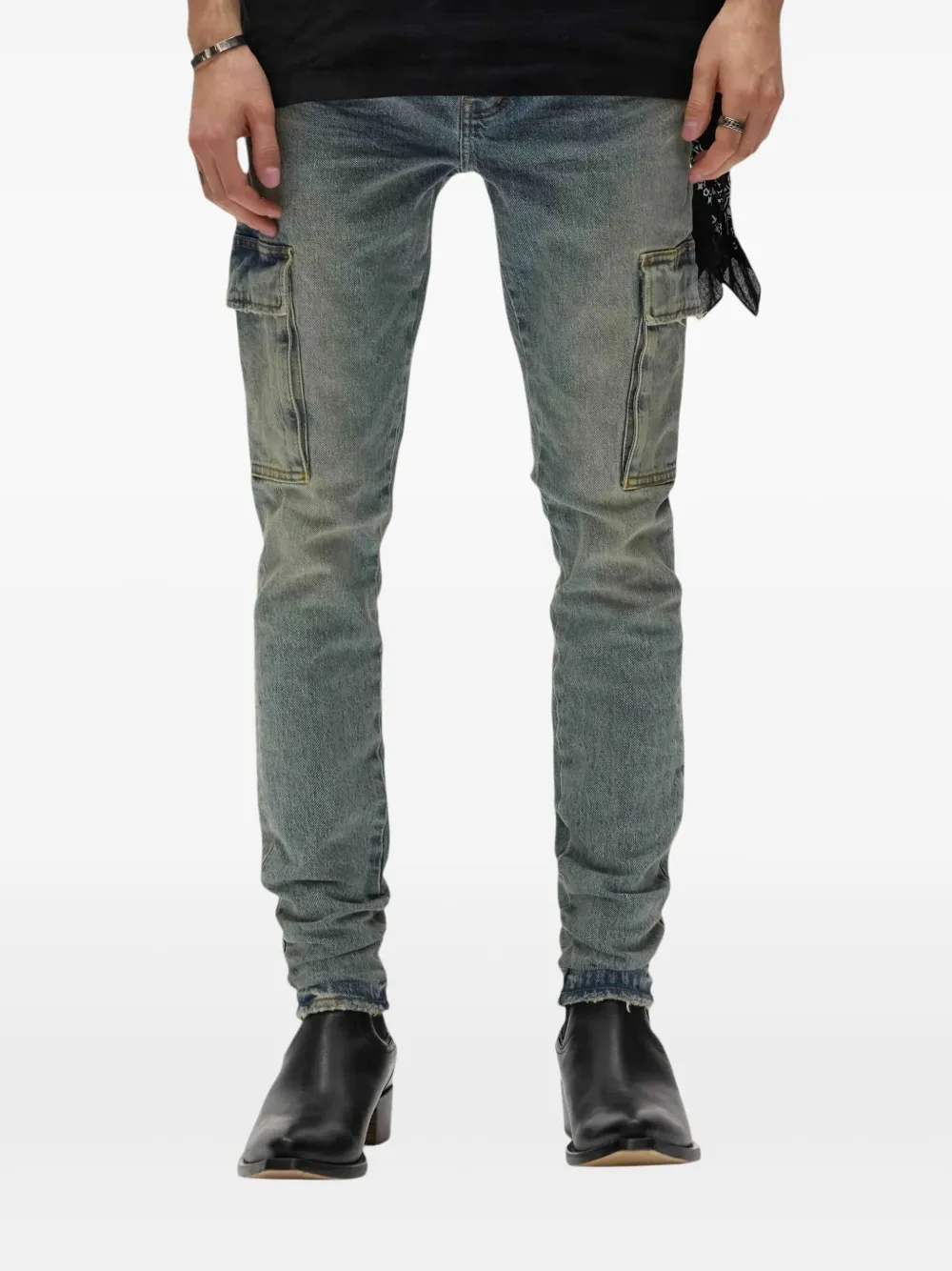 purplebrand Purple Brand Cargo skinny jeans - Blauw