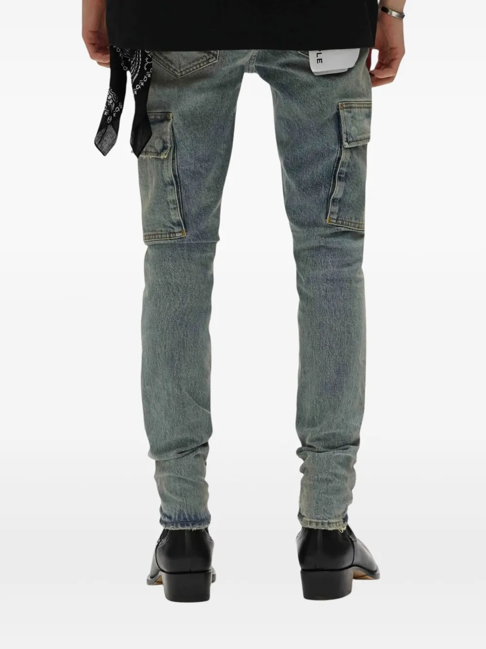 Purple Brand Cargo skinny jeans Blauw
