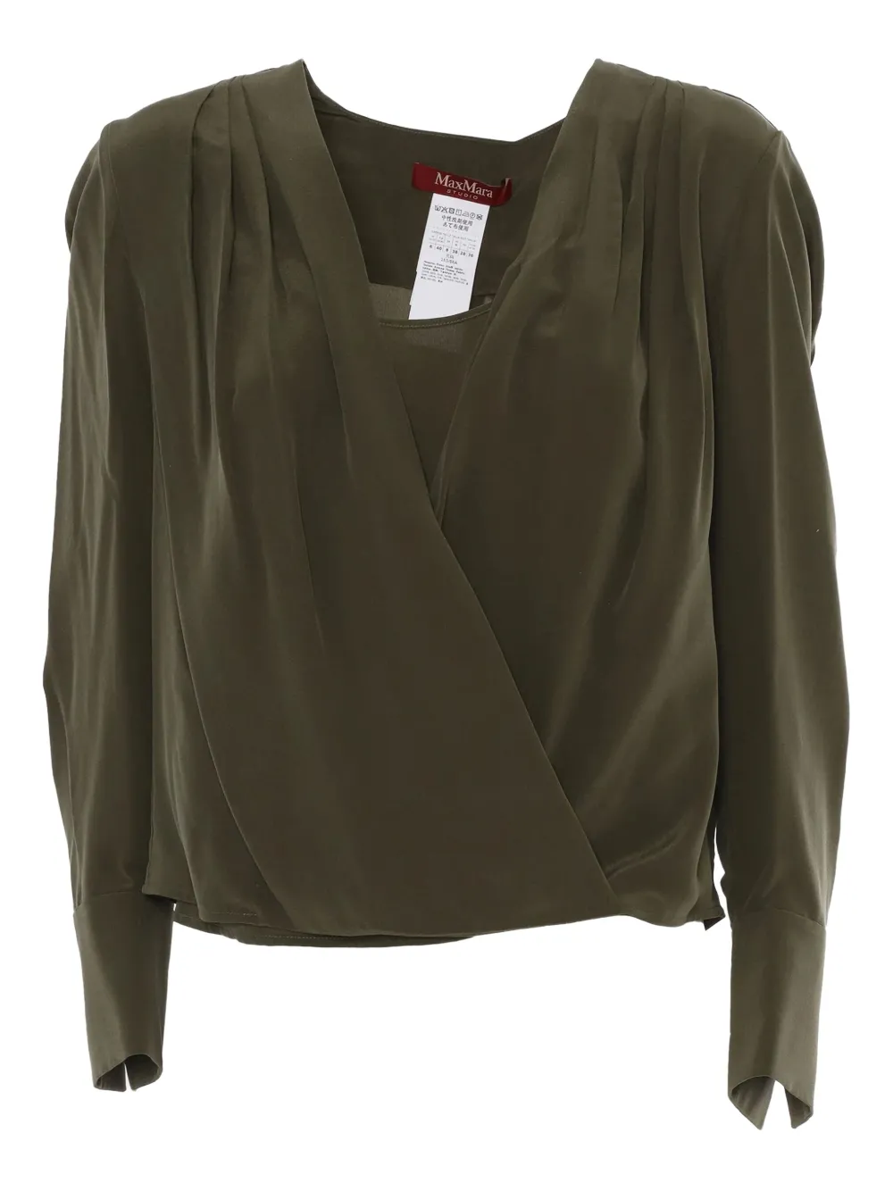 Max Mara Barbara blouse Groen