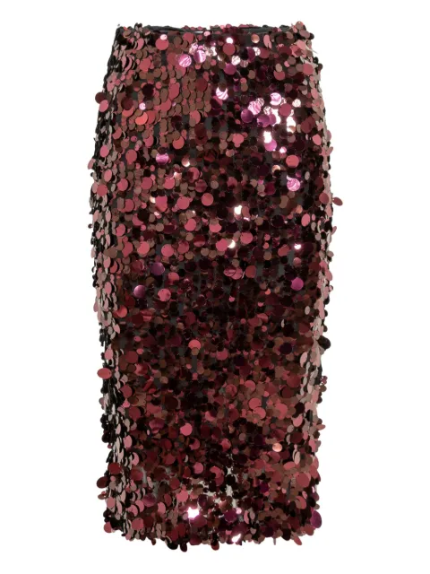 jucca approved sequin-embellished midi skirt 