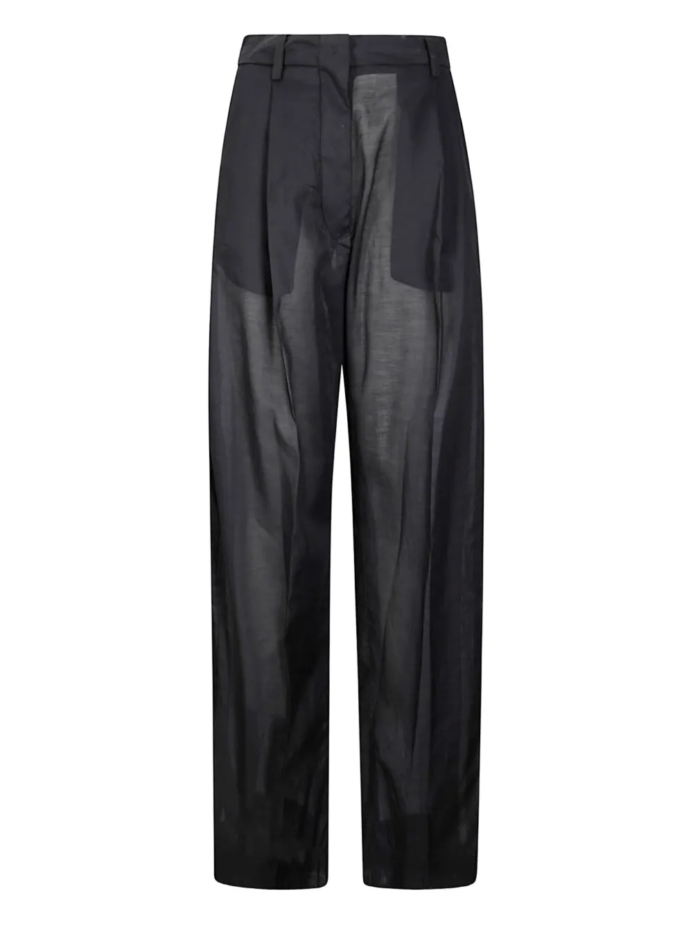 THELATEST Broek van katoenblend Zwart