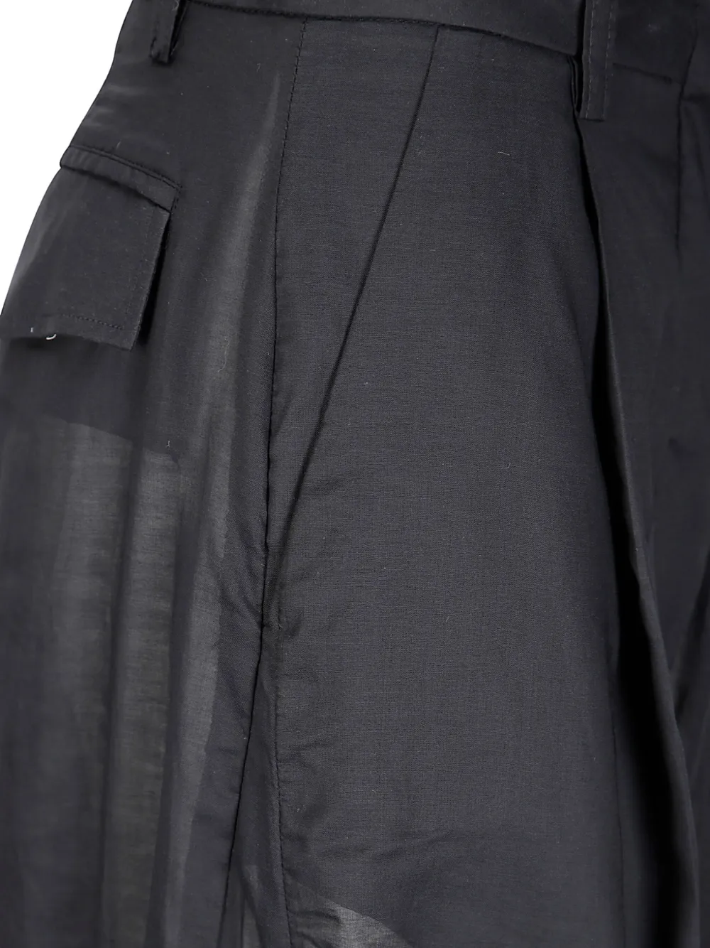 THELATEST Broek van katoenblend Zwart