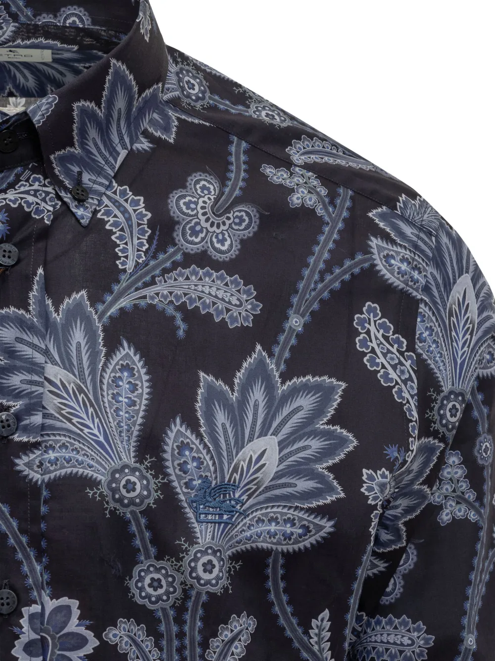 ETRO Flora Roma overhemd Blauw