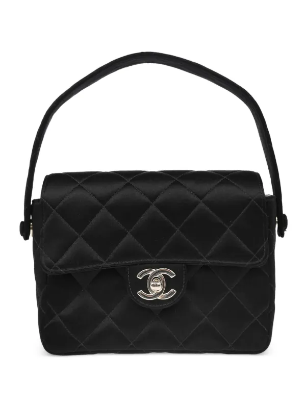 Chanel Pre-owned 1997 Mini Classic Flap Square Handbag in Black