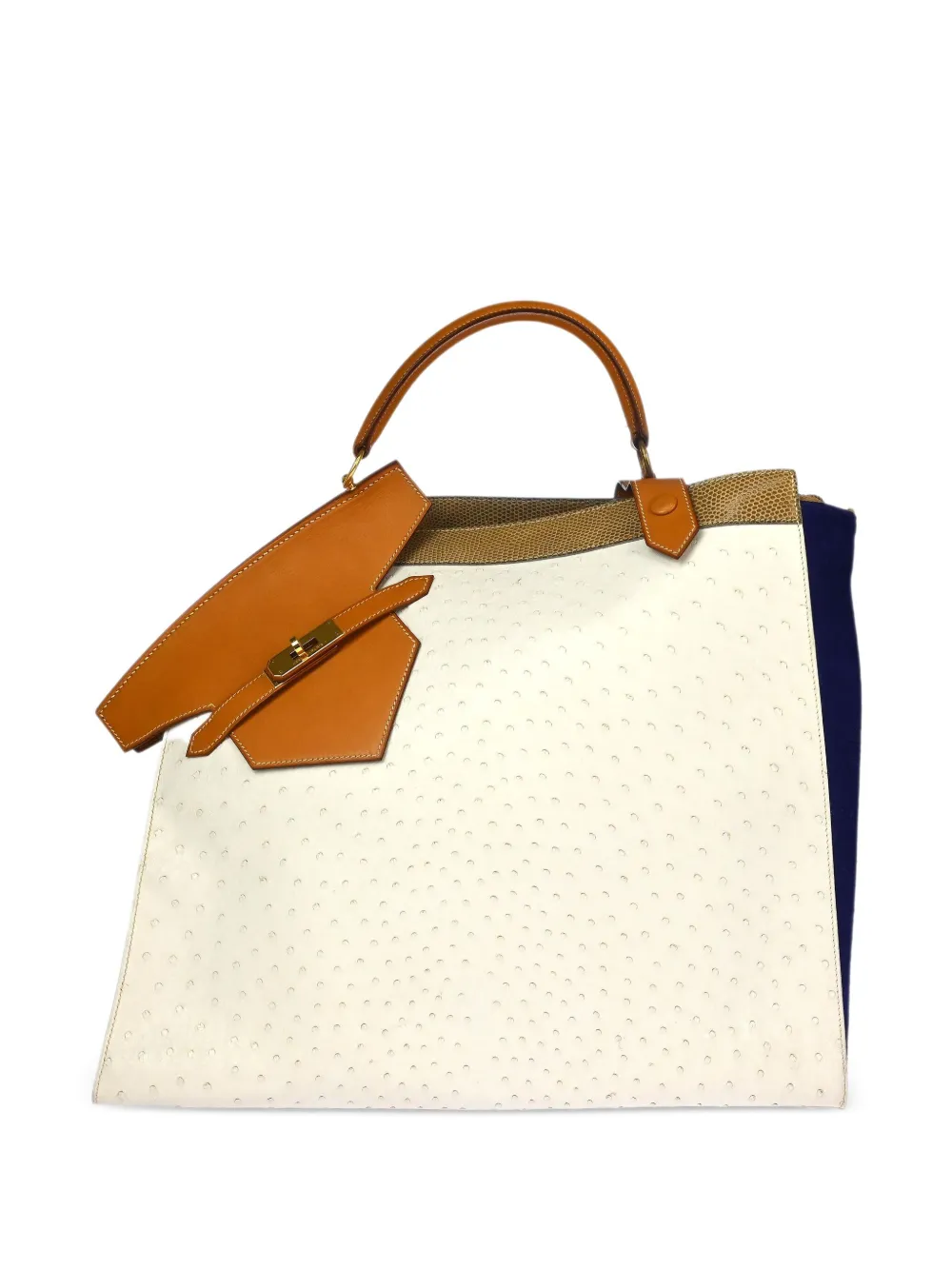 Hermès Pre-Owned 1989s ヒマラヤ ハンドバッグ - ホワイト Hermès Pre-Owned 1989s ヒマラヤ ハンドバッグ - ホワイト