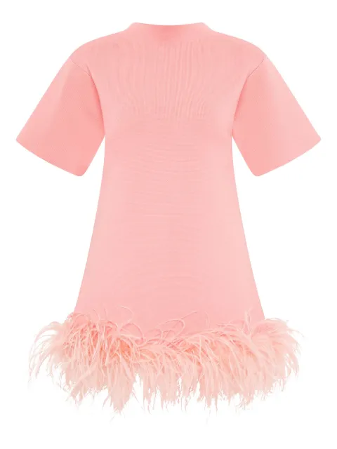 Rachel Gilbert Rita feather-embellished dress