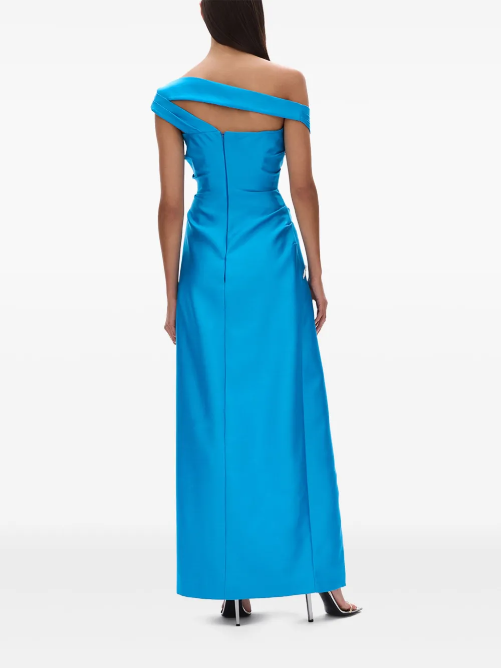 Rachel Gilbert Off-shoulder jurk Blauw