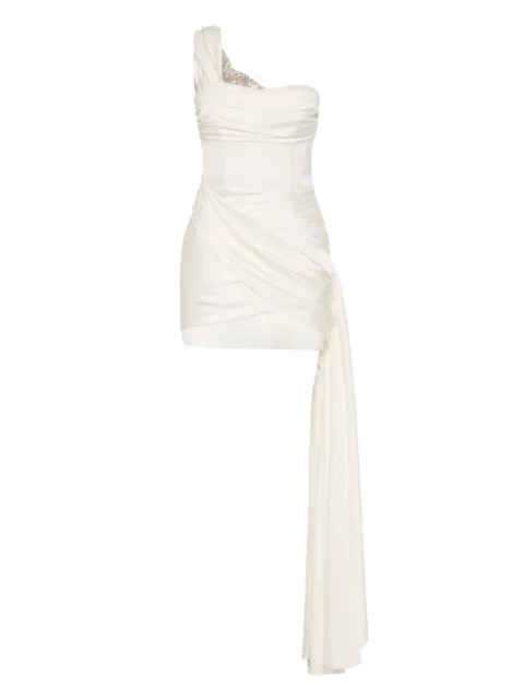 Rachel Gilbert asymmetric draped minidress