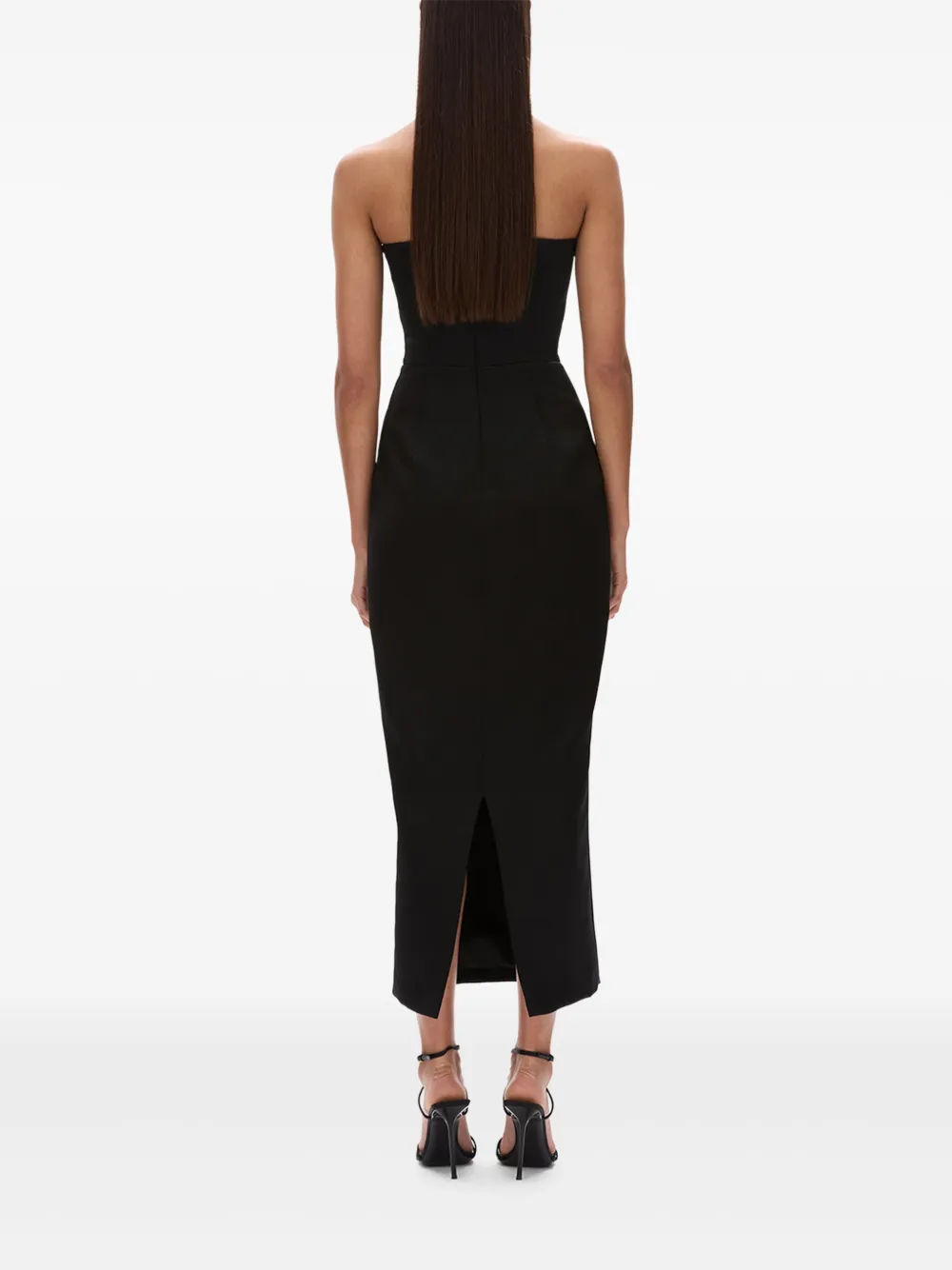 Rachel Gilbert Avondjurk verfraaid met kralen Zwart