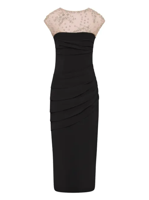 Rachel Gilbert beaded cap-sleeve dress