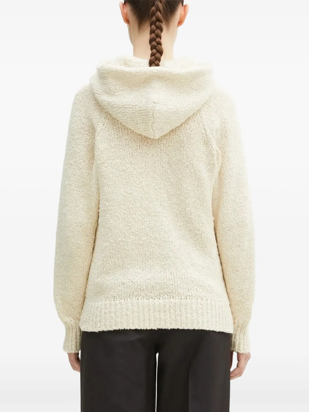  Visvim Knit Hoodie - White 