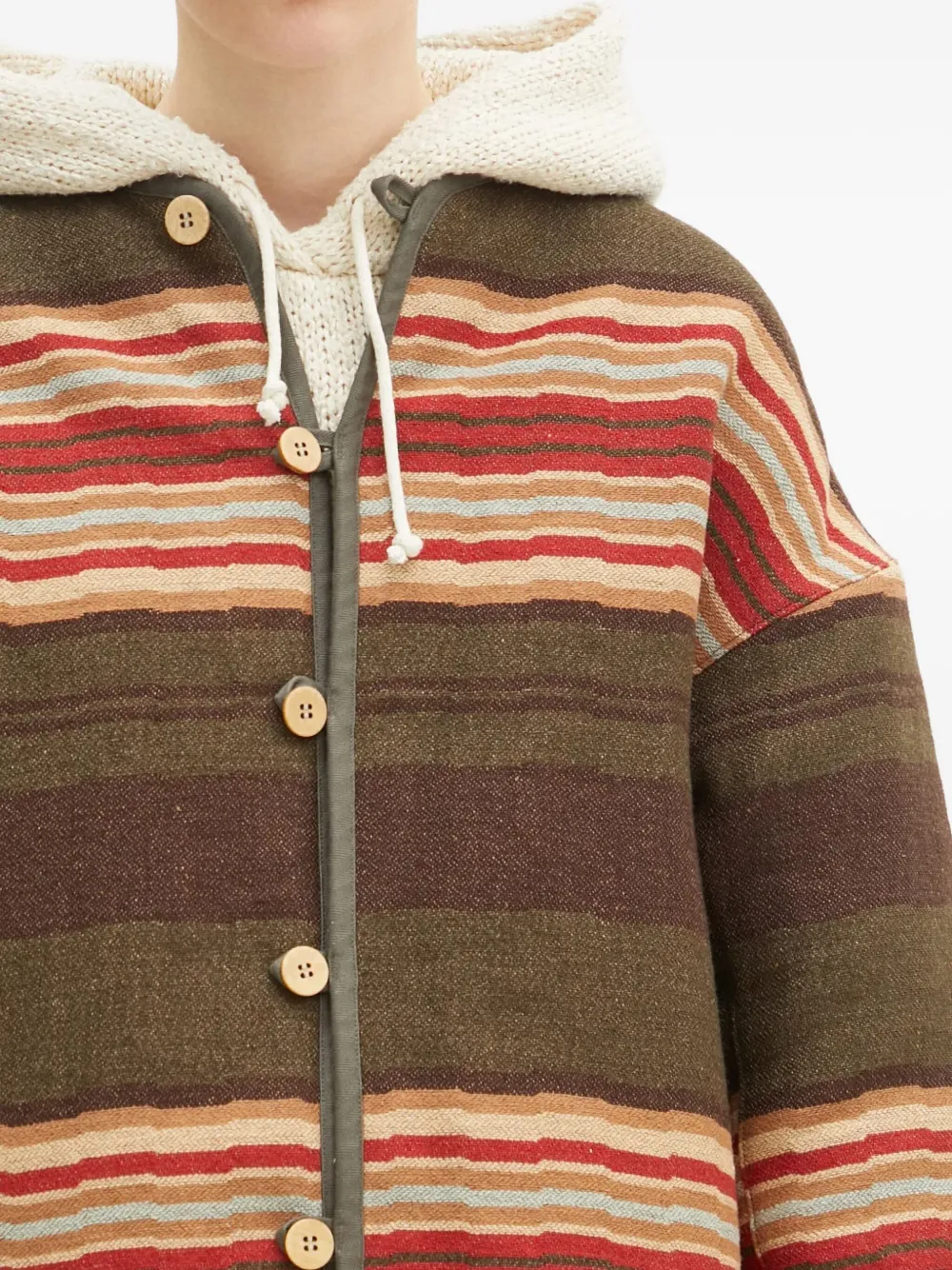 visvim Omkeerbaar jack met knoopsluiting Groen