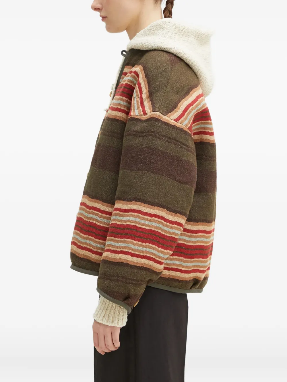 visvim Omkeerbaar jack met knoopsluiting Groen