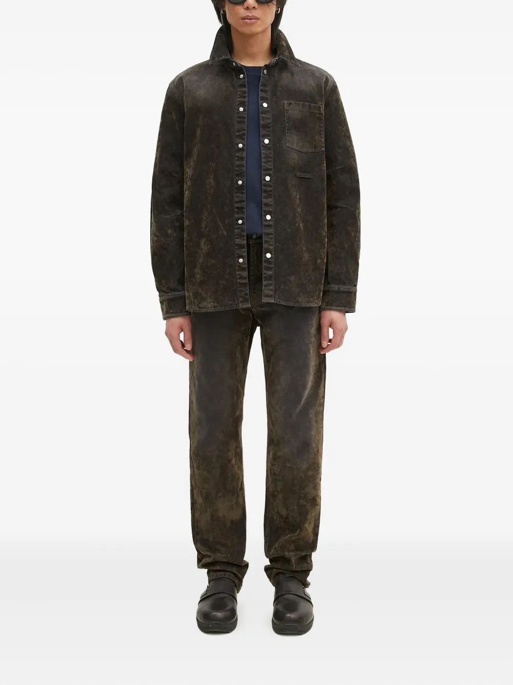 Helmut Lang Katoenen jeans - Groen
