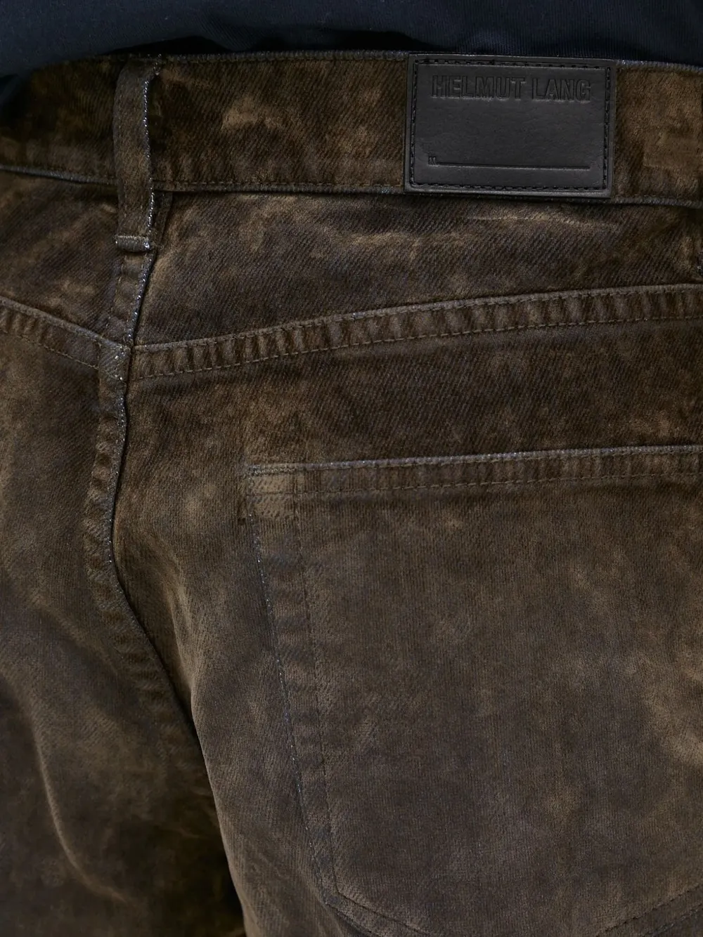 Helmut Lang cotton jeans Groen