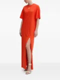 MSGM logo-print maxi dress - Orange