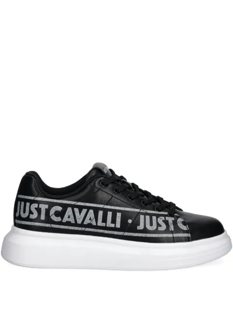 Just Cavalli logo-print sneakers 