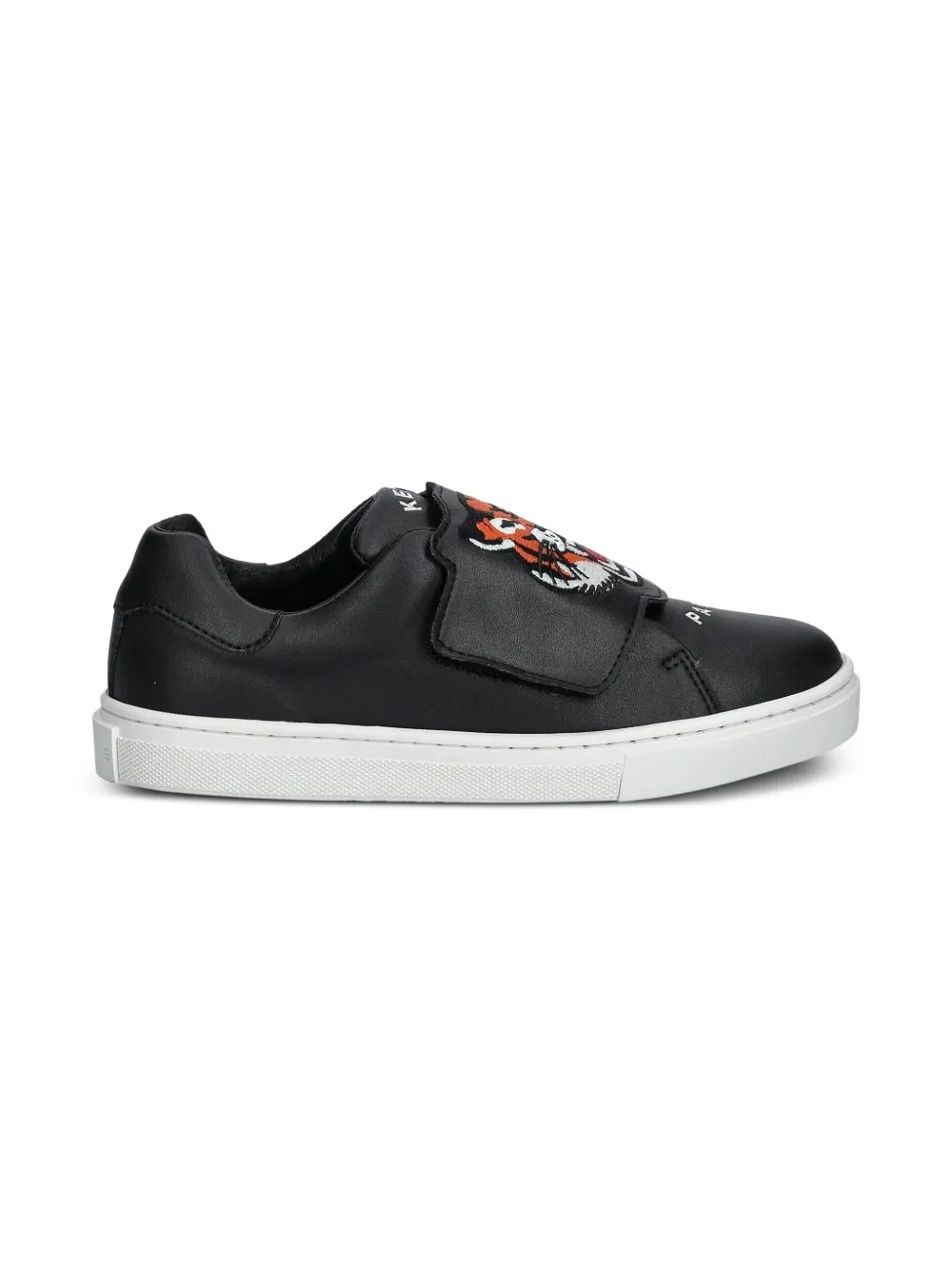 Kenzo Kids tiger-embellished sneakers Black