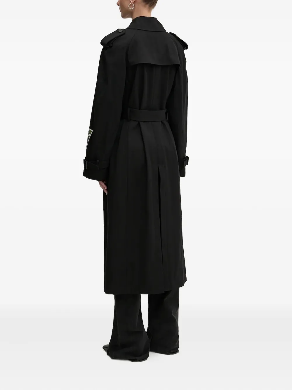 MSGM double-breasted patch-pocket coat - Nero