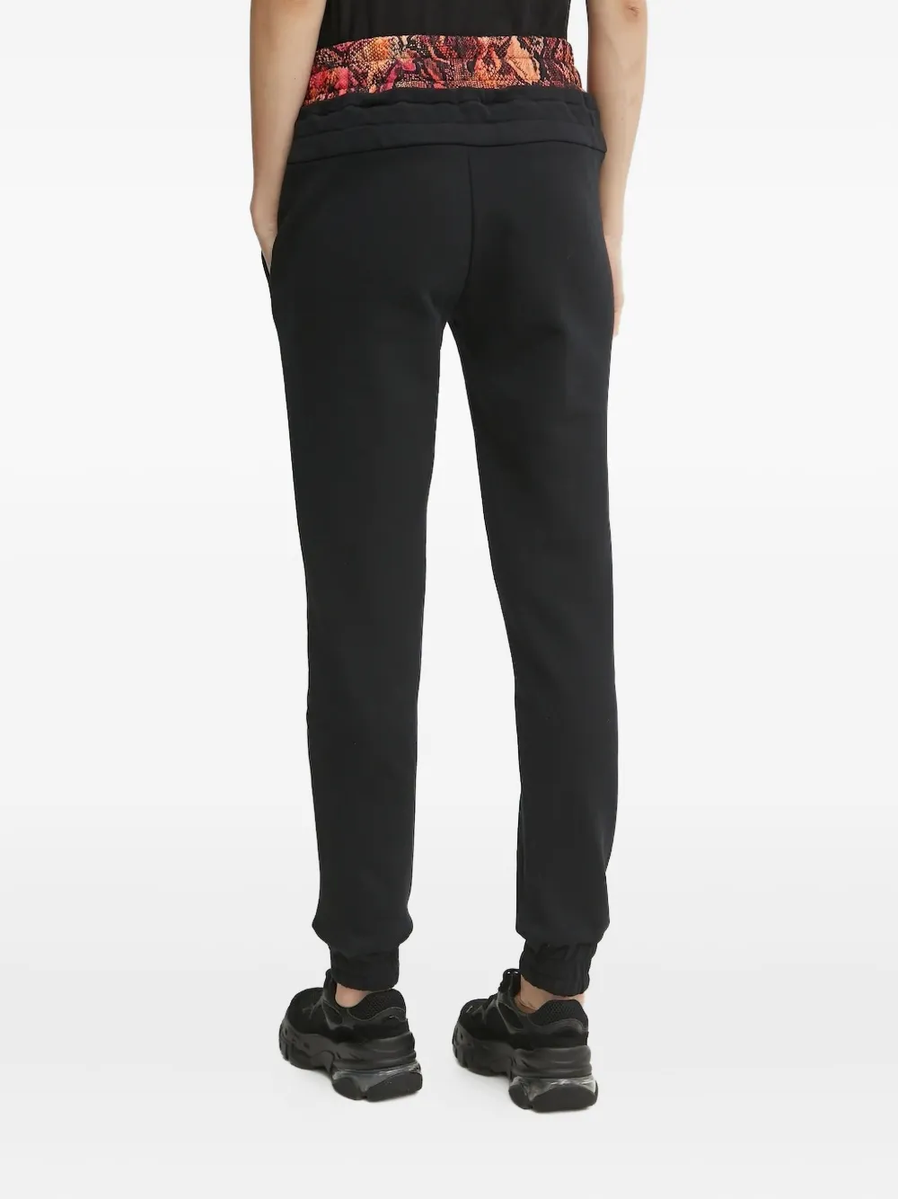 Just Cavalli Trainingsbroek met slangenprint en trekkoord Zwart