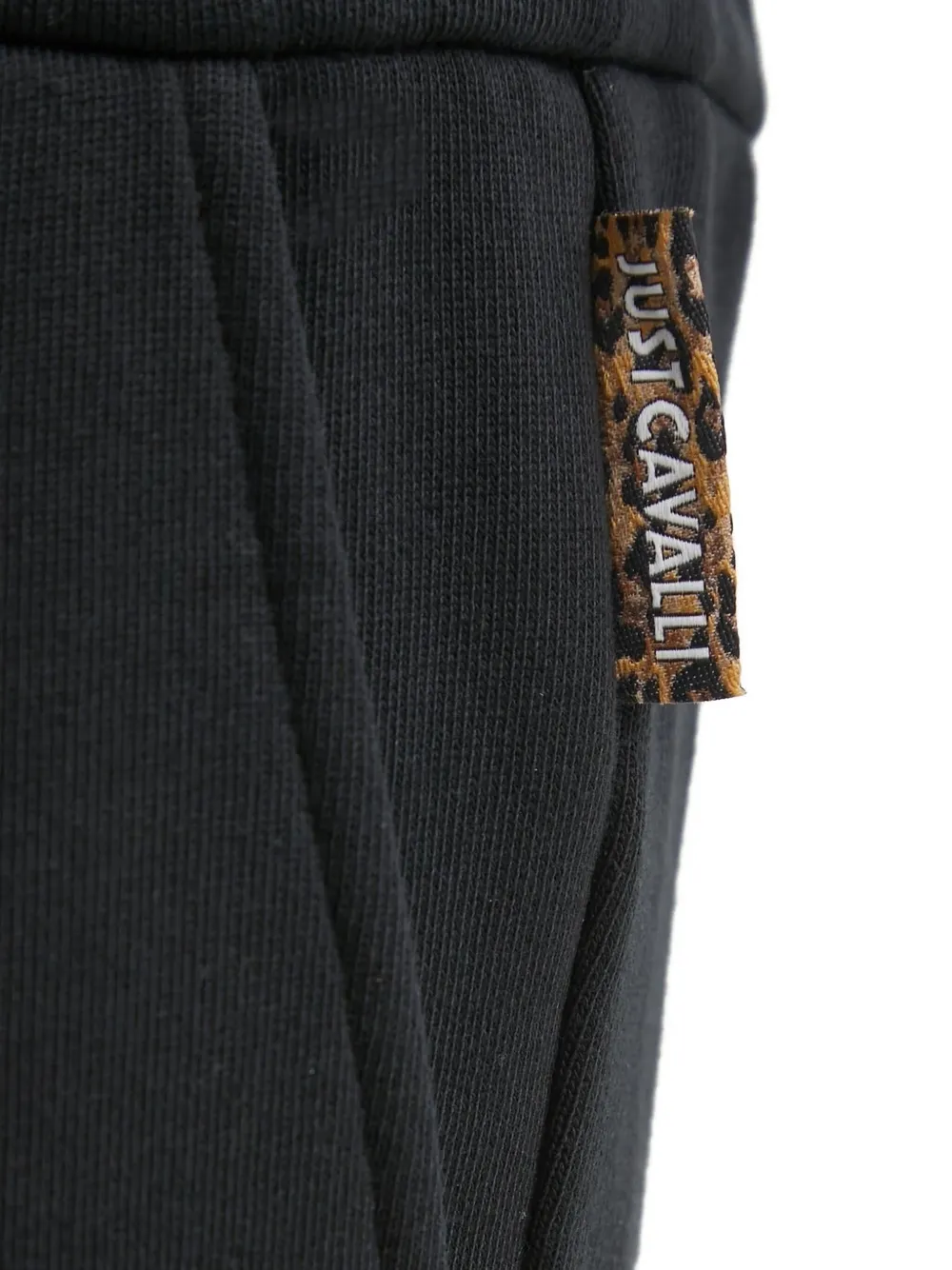 Just Cavalli Trainingsbroek met slangenprint en trekkoord Zwart