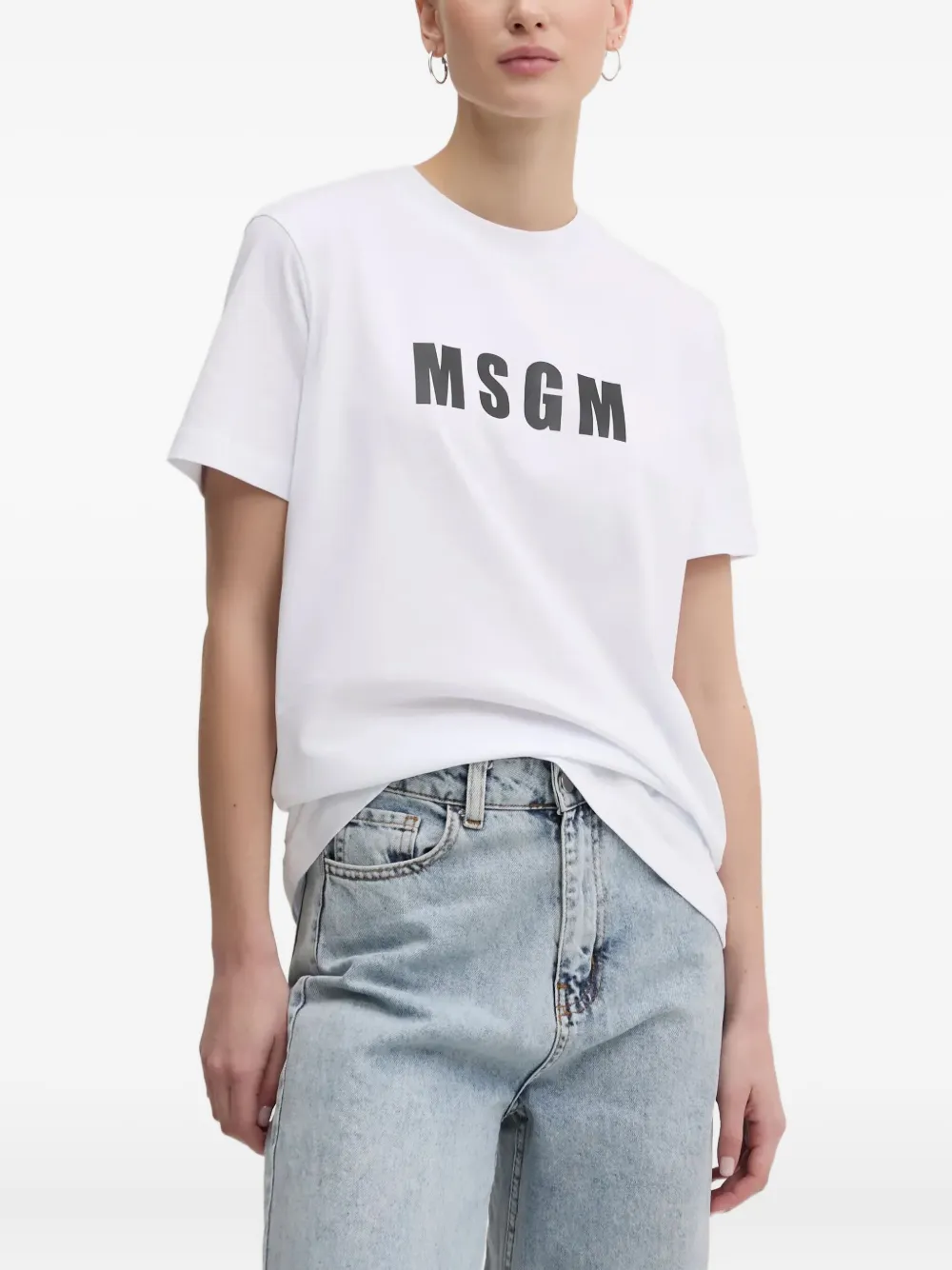 MSGM playera con logo estampado | blanco | Image 1